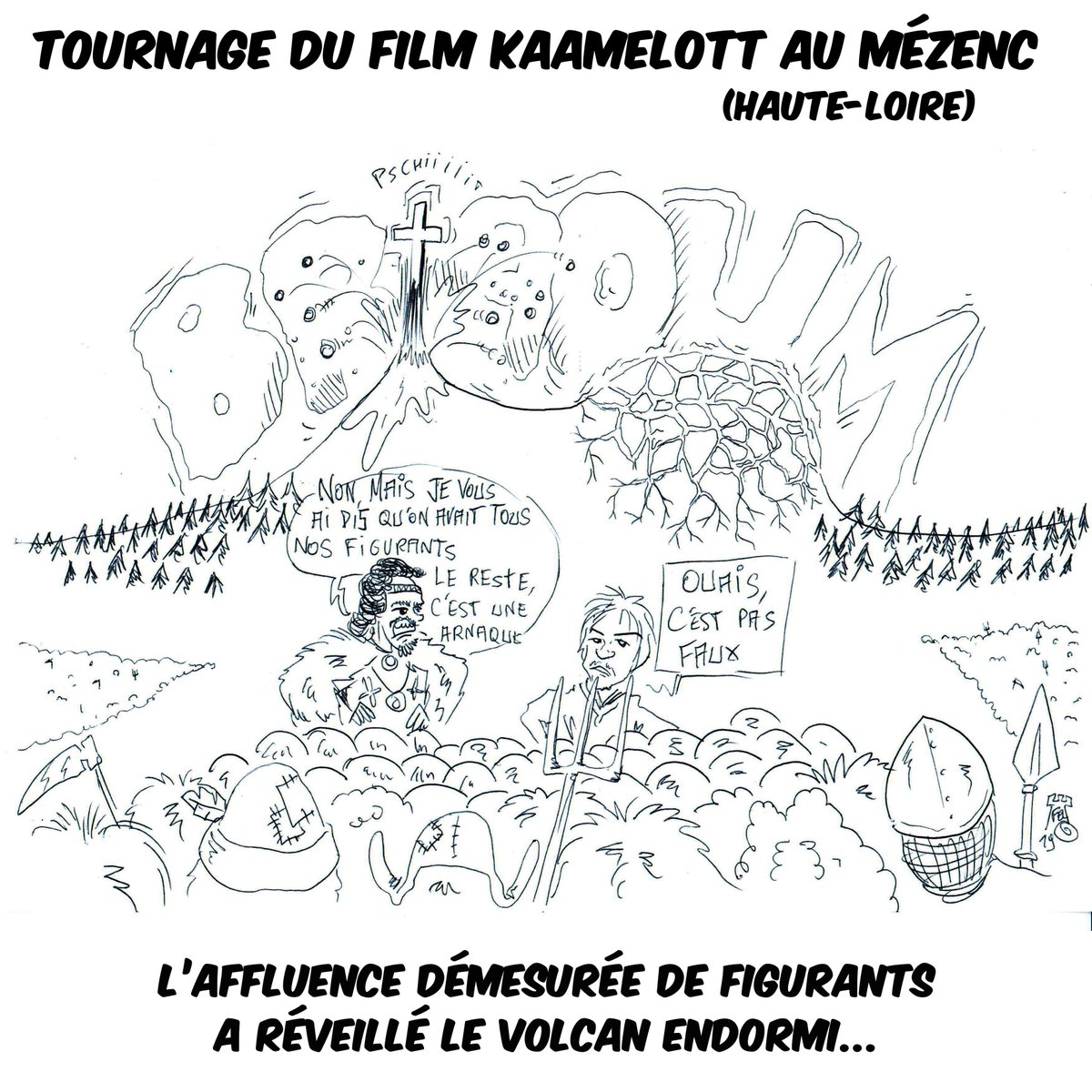 [ACTU !]
🎥 Tournage de Kaamelott au #Mézenc :
l'affluence démesurée a réveillé le volcan endormi 🌋

Plus d'infos sur le film #Kaamelott d'#AlexandreAstier tourné en mars aux #Estables : goo.gl/Xdq8mZ
#myHauteLoire #HauteLoire #Auvergne #KaamelottPremierVolet #Alexa65