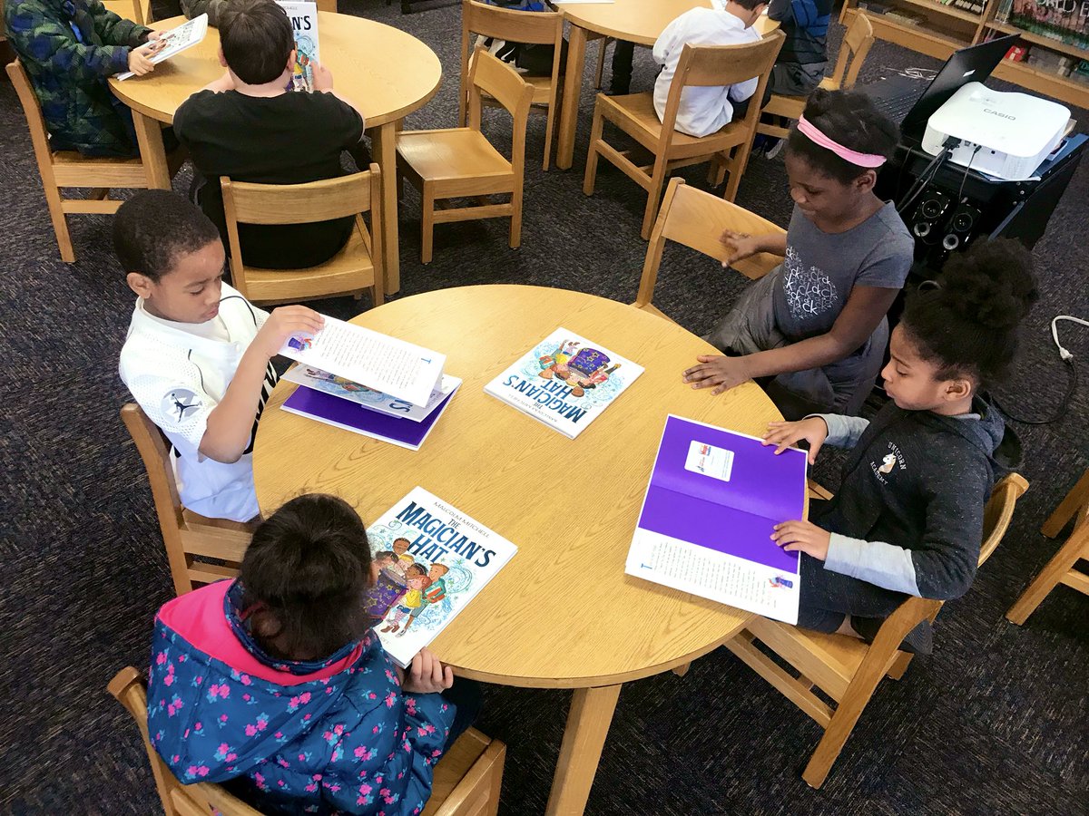 GriffinSpalding's tweet photo. Happening now: @AnneStreetES second graders @ReadWithMalcolm “The Magician’s Hat” followed by a discussion about their dreams! Thank you @GOSA_GA & Share The Magic Foundation 4 the GA Early Learning Literacy Grant! #READBowl2019 #ReadingMagic💫 #NoDaysOffLiteracy #TogetherWeRead https://t.co/U9MhFbENKL
