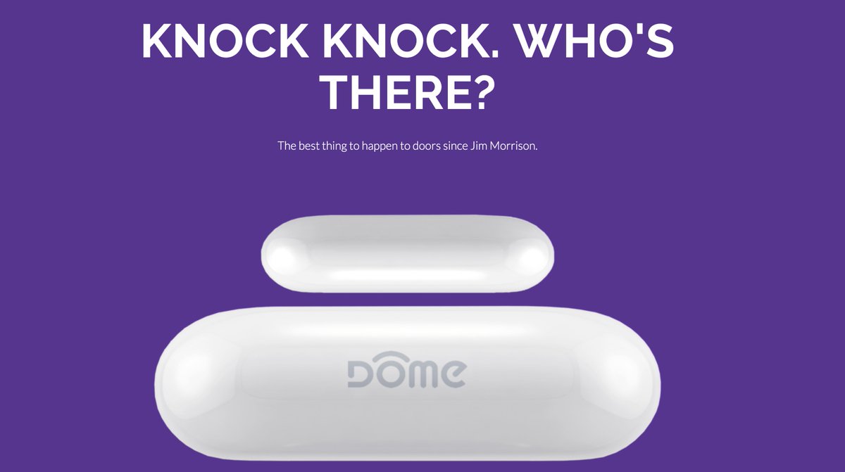 🚪🚪🚪KNOCK KNOCK. WHO'S THERE?🚪🚪🚪

Open new doors in your Z-Wave adventures.

Purchase and get more information here: bddy.me/2WxiR8i

#getdome #domehome #homeautomation #door #window #sensor #knockknock #whosthere #zwave #zwavealliance