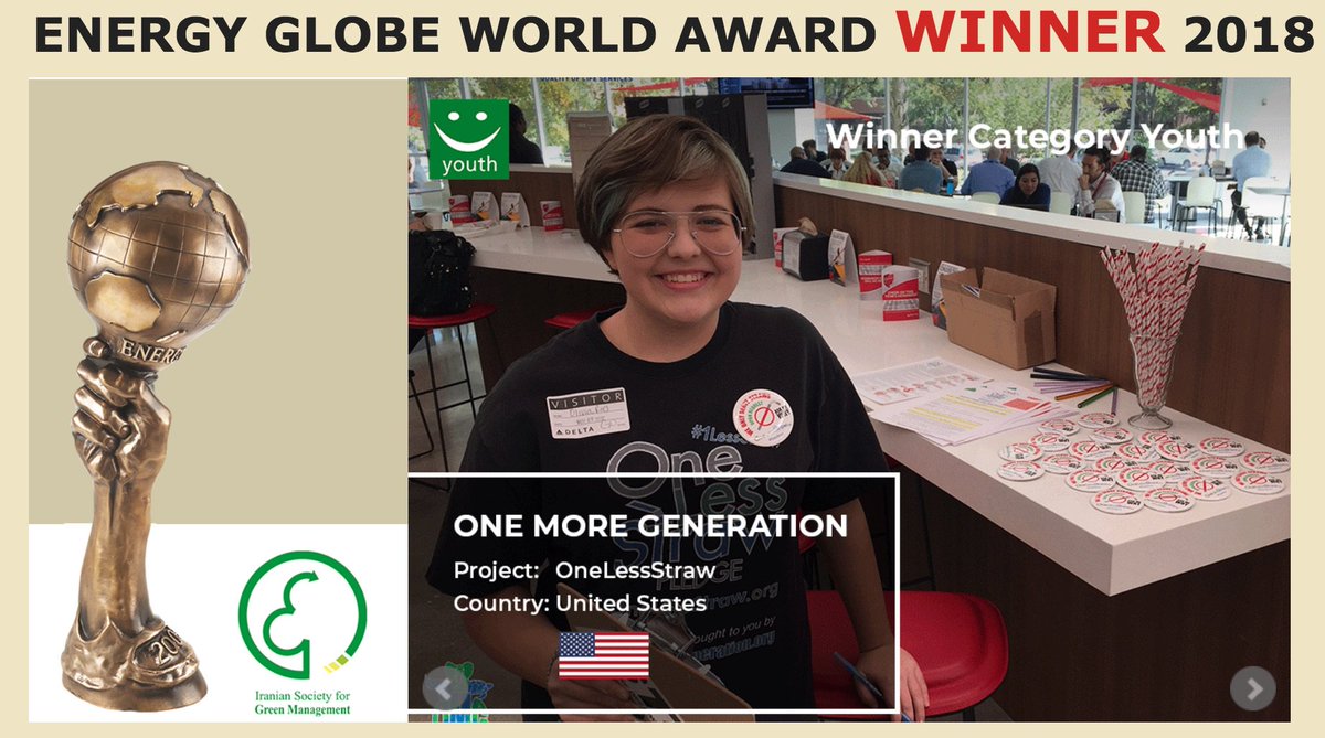 RaysLegacy's tweet image. Congratulations to Carter and Olivia Ries of @1moregeneration for being chosen as the Youth Winners in the Energy Globe World Awards for their #1LessStraw campaign!