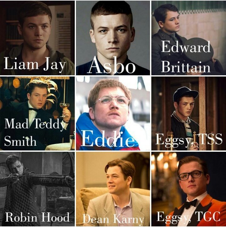Jaredproudofyou's tweet photo. @TaronEgerton #liamjay #inspectorlewis #dennisasbosevvers #thesmoke #edwardbrittain @TestamentOfYou #madteddysmith @LegendFilmUK #eddieedwards @EddieEagleMovie #Eggsyunwin @KingsmanMovie #deancarny #billionareboysclub #robinofloxley @robinhoodmovie π π π π https://t.co/9yvfseE7I9