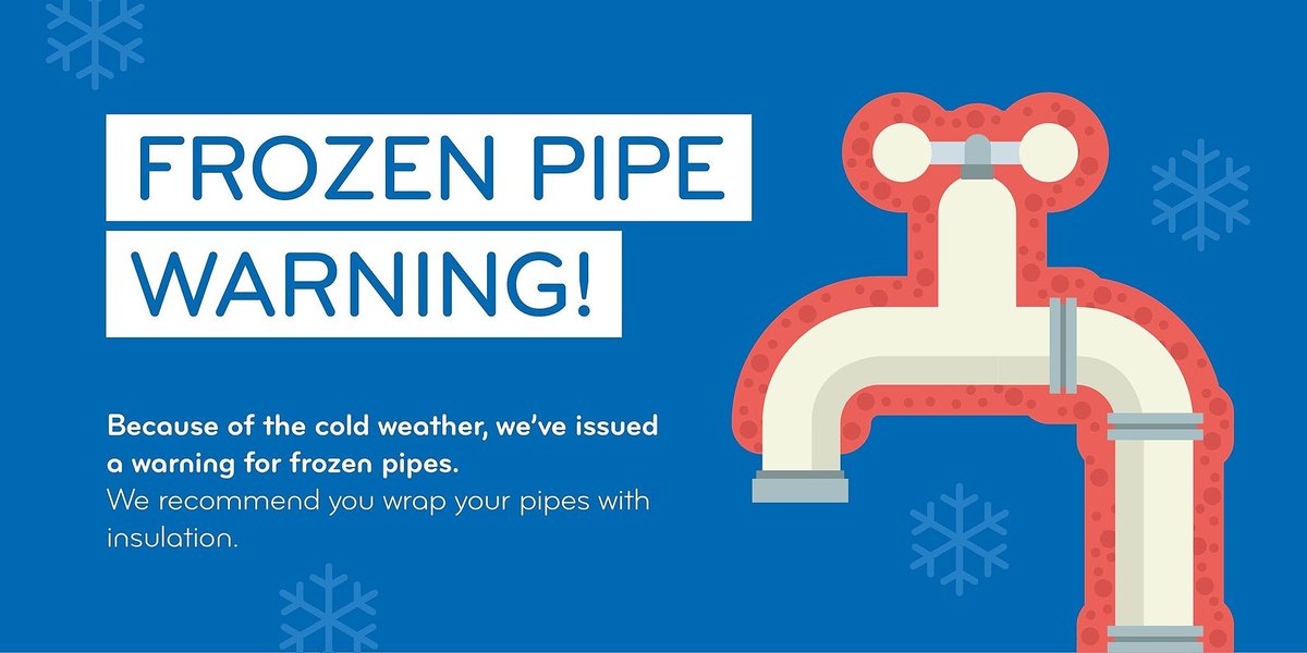 Cold weather can cause pipes to freeze and burst. Take the <a href="/DwrCymru/">Welsh Water</a> Winter Ready test for free tips and advice on how to protect your pipes from the cold weather! It's available at: wrapupwales.com #WeatherAware #NPTsevereweather