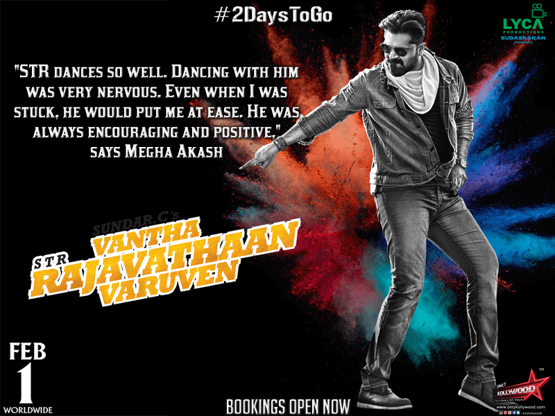 OnlyKollywood's tweet photo. #VanthaRajavathaanVaruven - From this Friday, Feb 1st worldwide. Bookings open from today.
#STR #SundarCBonanza #2DaysToGoForVRV #VRVFromFeb1 @LycaProductions @akash_megha https://t.co/5fwrGLRXKK