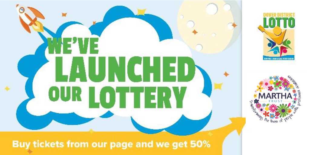 <a href="/MarthaTrust/">Martha Trust</a> are excited to be part of the <a href="/DoverLotto/">Dover District Lotto</a>  With a weekly draw every Saturday at 8pm commencing  Saturday 2nd March. Tickets cost £1 with 50% of your ticket going to Martha! Odds of winning a prize are 1 in 50!  
Sign up today at doverlotto.com/support/martha…