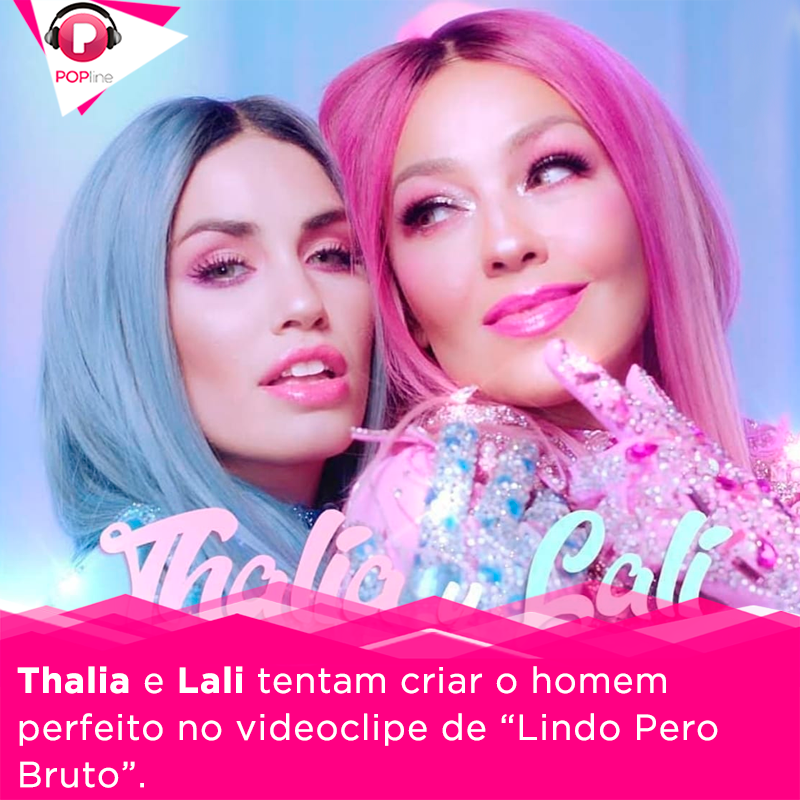 POPline's tweet photo. Claro que o experimento de @thalia e @lalioficial não iria dar muito certo e o "homem perfeito" saiu "lindo, mas burro". Veja o vídeo: https://t.co/1GfPhA0HoF https://t.co/IE59GXBqdY
