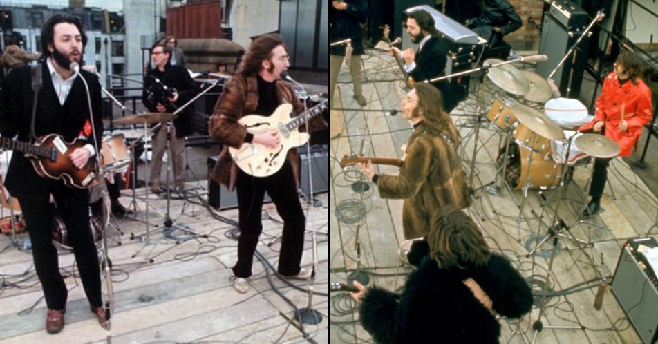 ladbible's tweet photo. 50 years ago today The Beatles played their last ever gig. https://t.co/pfhXNxVslV