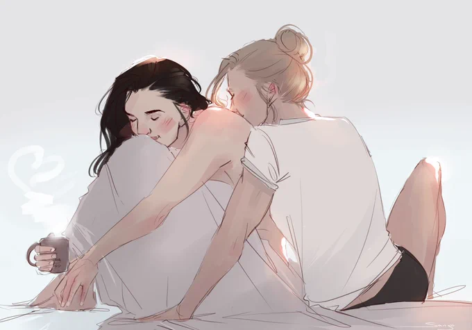 A LOT of my art posts on tumblr are still flagged and I kinda lost hope to get them back any time soon so I might start to repost some of them here. I still don't really like twitter for posting art but eh. I'd hate for those posts to just disappear.
#supercorp #supergirl 