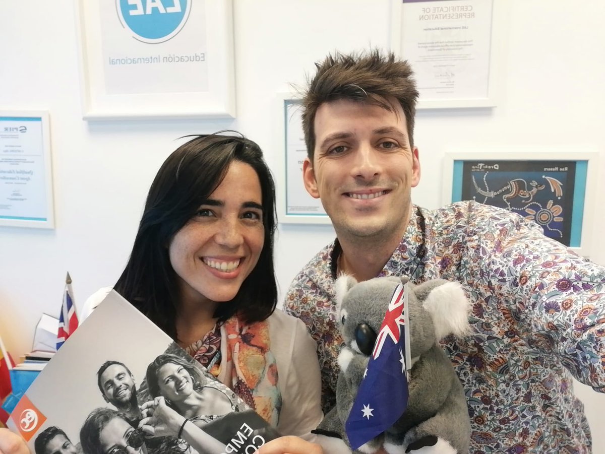 Ayer hemos recibido en LAE, a una de nuestras escuelas EC. 
Nos ha dado la noticia de que además de sus escuelas en #UK, #Canadá, #USA e #Irlanda, ahora también tienen en #Australia y #NZ. 👏🏻👏🏻