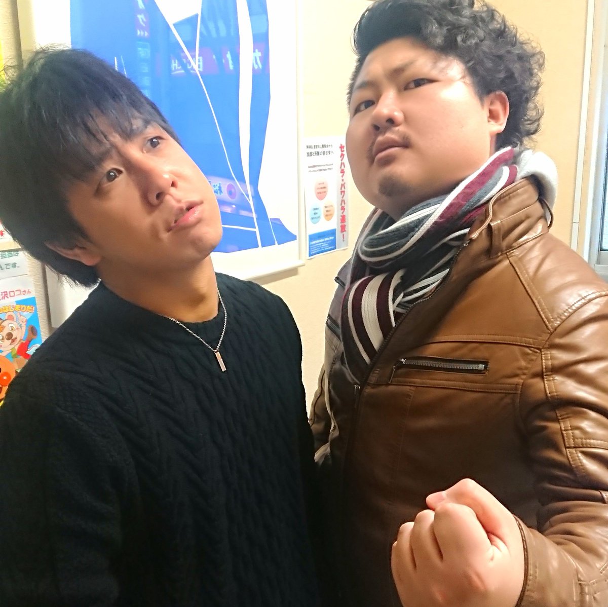 ぷろだくしょんバオバブ Sur Twitter 田谷隼 水中雅章 全く同じ誕生日に生まれた二人 同い年 変顔リクエストに快く応えてくれる二人です 笑