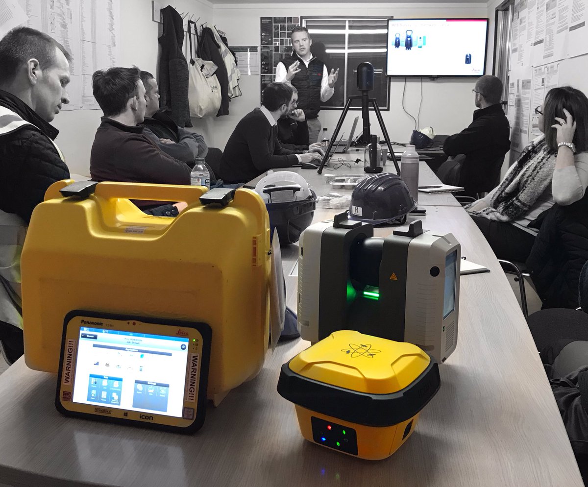 On site <a href="/HeronBros/">Heron Bros</a> with Leica Geosystems' latest Digital Construction solutions #iCON #RTC360 #IFC #SettingOut #Verification