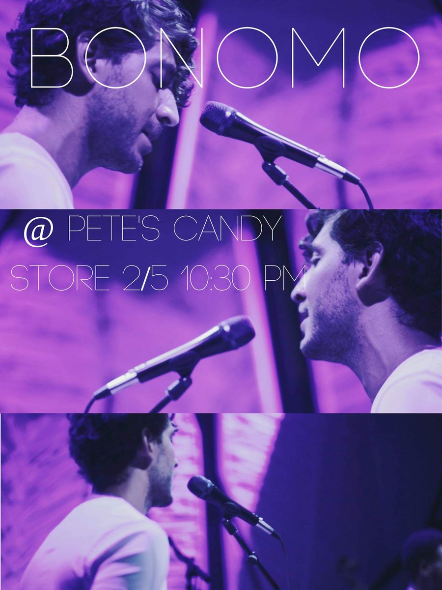 Sevenfthyee's tweet image. BONOMO @ PETE'S Candy Store in Brooklyn NYC.