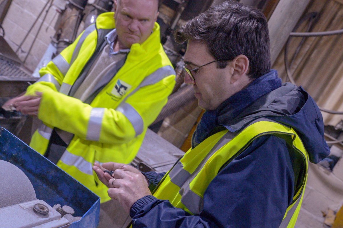 Yesterday evening Andy visited ToughSheet in Westhoughton to see their brand new recycling machine.

It's through the hard work of people and businesses like this that Greater Manchester could become one of the greenest cities in Europe.

Top work!