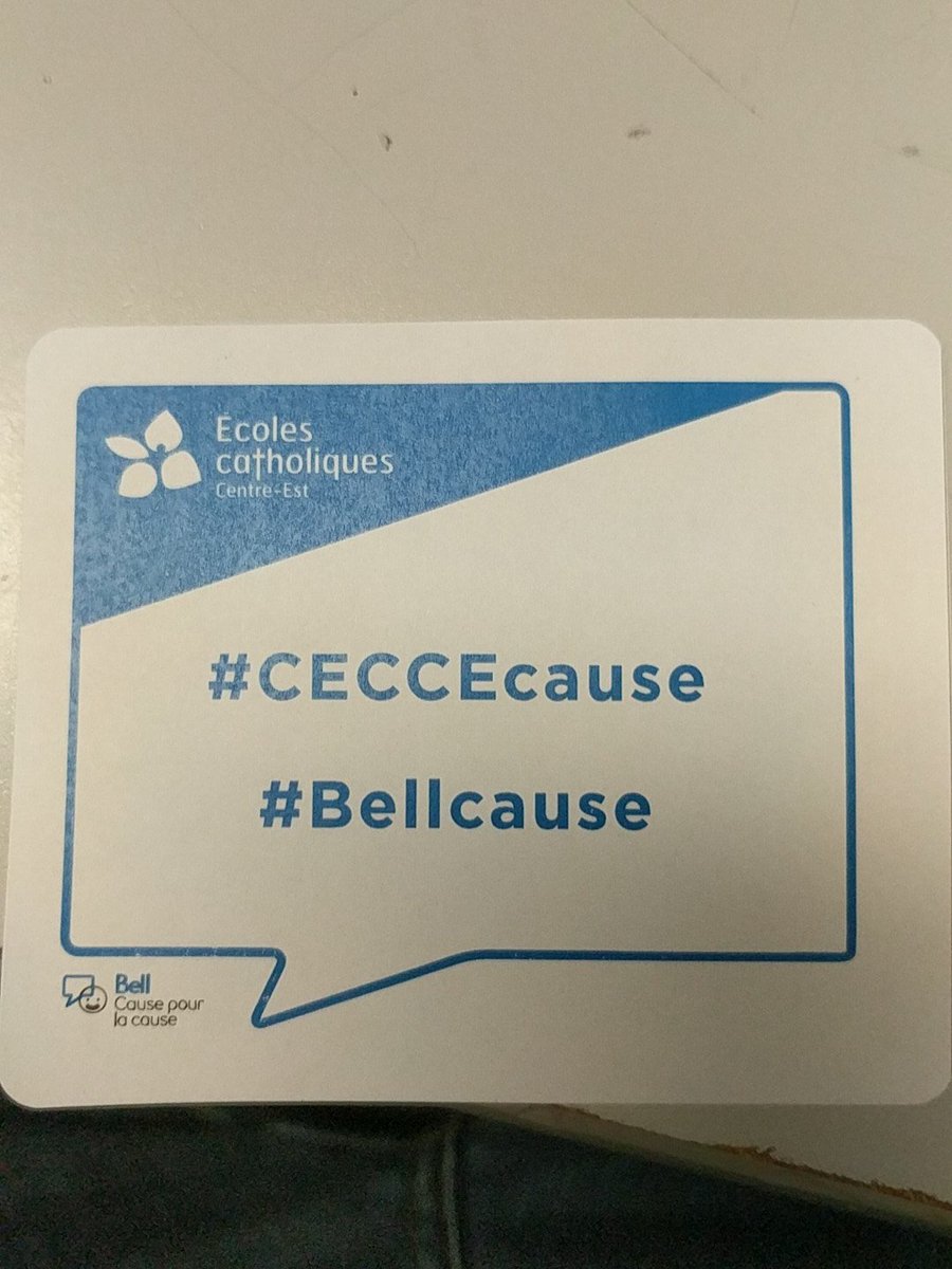 snowboard_mig's tweet photo. @ecolecatholique Aujourd'hui ont cause pour la cause avec #BellCause #CECCEcause https://t.co/auLcD4MTB9