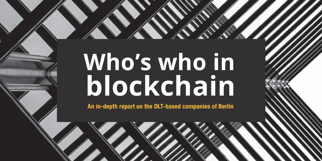 On February 6, we're launching our in-depth report on the DLT-based companies of #Berlin. The “Who’s who in #blockchain” report will be focusing on Berlin's blockchain ecosystem - #ICOs, the #STOs trend, as well as the corporates and VCs investing in blockchain. Stay tuned!