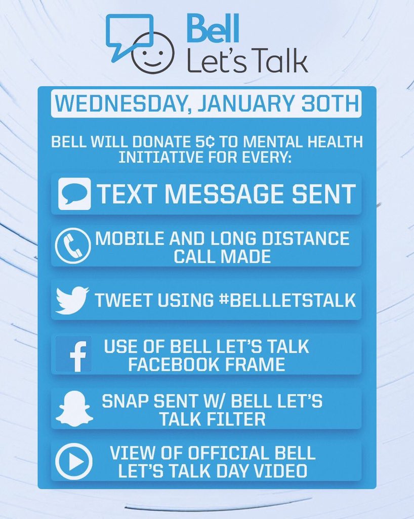 laur_moo's tweet photo. #BellLetsTalk 💜 https://t.co/U7xhqIbaNO
