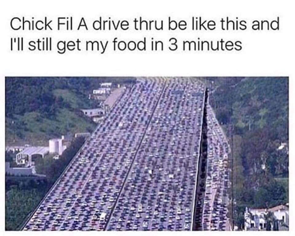 ChickfilALexKY's tweet photo. Lol!!! So glad we can be of speedy service!
#chickfila #eatmorchikin #fastfood #fastchicken #cickfilamemes #funny #3minutes https://t.co/SvkyA1YQhq