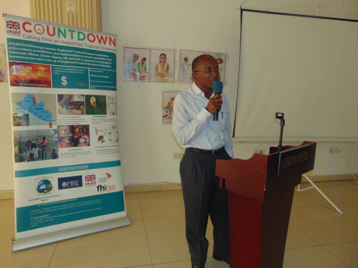 COUNTDOWNLR's tweet photo. Dr. Stephen Kennedy, Director of University of Liberia Pacific Institute of Research and Evaluation UL-PIRE giving remarks during the National Dissemination 2019 https://t.co/jxQ9pisvQe