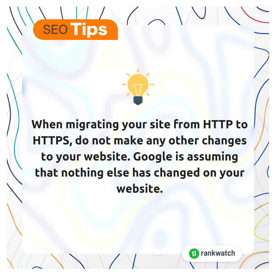 RankWatch's tweet image. If you change more than one thing, Google may have a hard time acknowledging all the changes.
#SEO #seotips #optimisationtips #seosolutions #seosoftware
#digitalmarketing #rankwatch #SEM #website #SEOlearning #seotool #websitedevelopement #socialmediamarketing