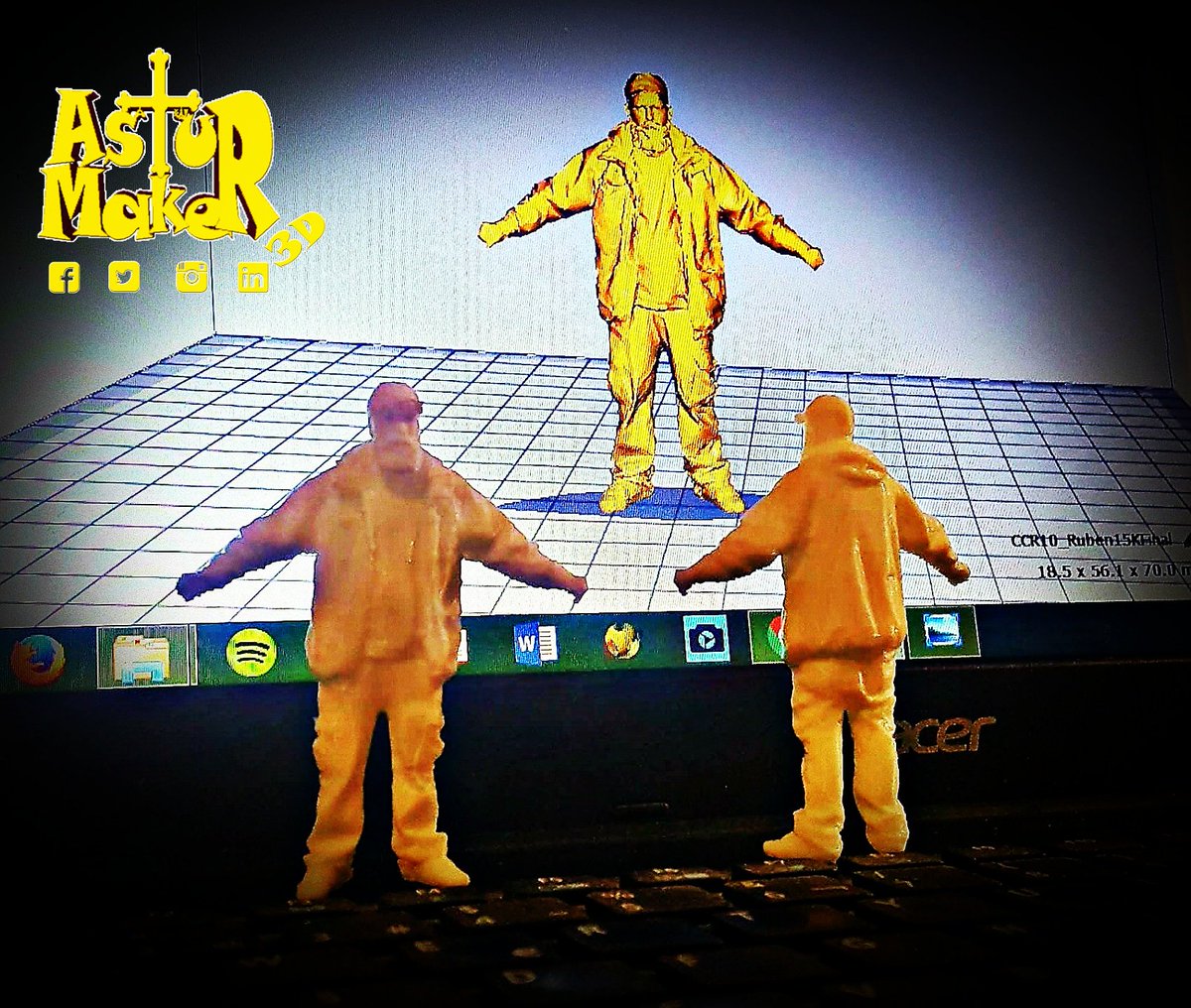 AsturMaker's tweet photo. Yeah man!🕺✌😜 #3DPrinting & #3DScanning #AllDayEveryDay #FromBitsToAtoms #Impresión3D #3DPrinted #Friend #3D #Scanner #Sense #3DSystems #Oculus #thuglife #mini3D #figurine #PLA3D850 #Ender3 #beard #asturmaker #PIY #FabricaciónAditiva #escaneo3D #makers #Gijón #Asturias https://t.co/4XrxbP1VCn