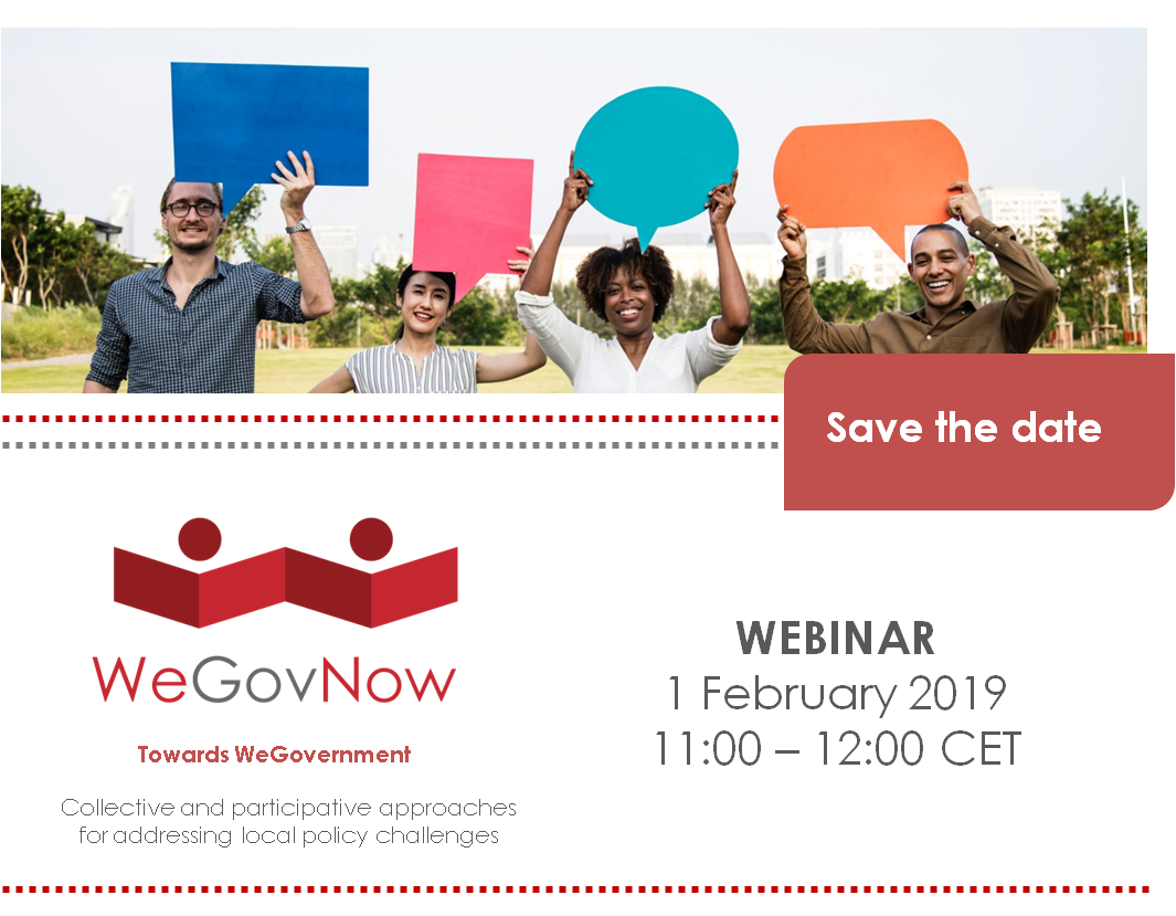 You can still register for our #WeGovNow webinar on Friday from 11-12 CET and discuss with us how participatory online technologies can foster collaboration between citizens and public administrations:
register.gotowebinar.com/register/71120…

<a href="/europeanregions/">AER</a>