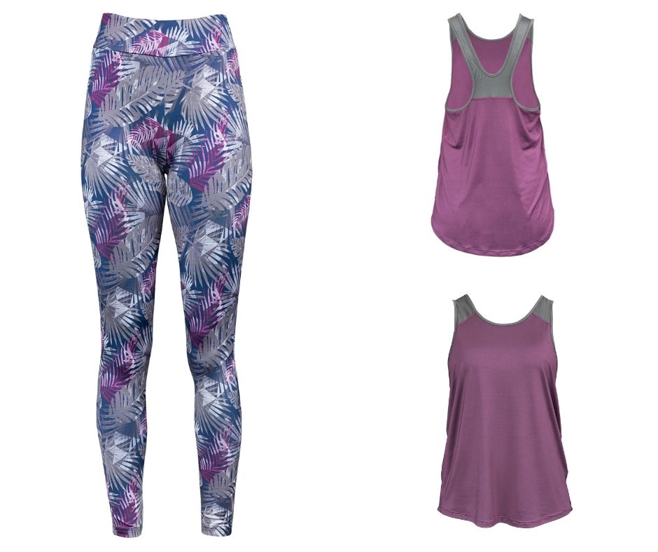 Introducing our "Dynamic" Work Out Vest &amp; "Glow" Sports Leggings, 2 new items of leisure wear which complement each other perfectly. #workout #gym #gymwear #getyoursweaton