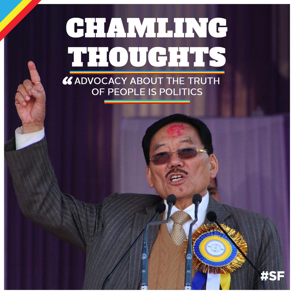 sikkim_first's tweet photo. “Advocacy about the truth of people is politics.” - @pawanchamling5
#SikkimFirst #LoveSikkim https://t.co/Z1pxvOVK97