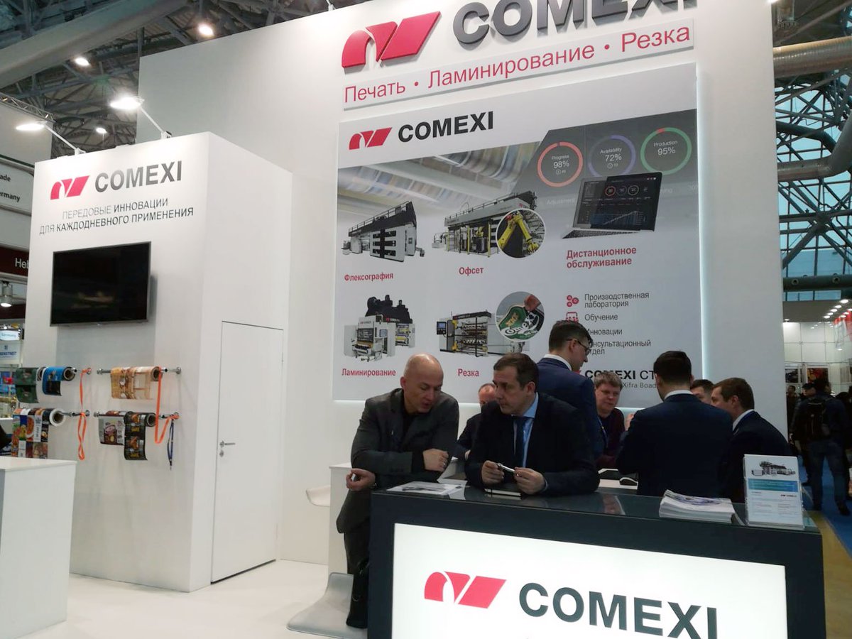 ComexiGroup's tweet photo. Busy second day at #Upakovka fair! Join us at booth FOF45. We look forward to seeing you! https://t.co/vrb0yHswif