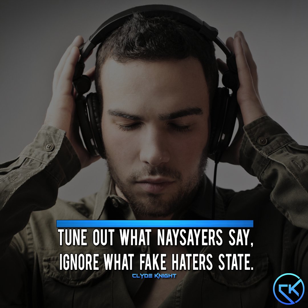 RealClydeKnight's tweet photo. Tune out and ignore the negative statements, comments and limiting beliefs of naysayers and haters. Don't listen to their pessimism and negativity for even a split second.⁣⁣
⁣⁣
GUARD THE GARDEN OF YOUR MIND.⁣ https://t.co/ZKMJeyTneR