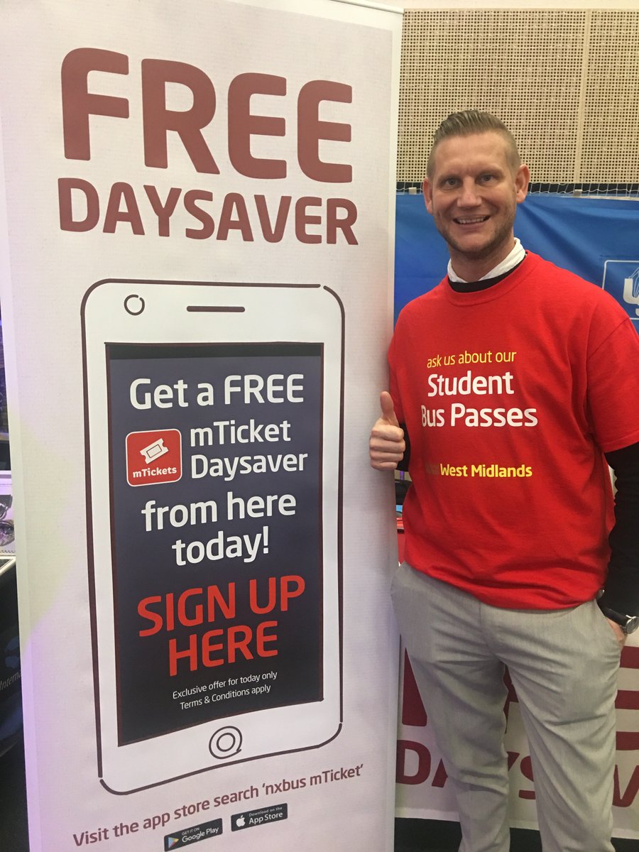nxwestmidlands's tweet photo. If you're at @MyBCU #Refreshers Fair this afternoon we're giving out FREE Daysavers and are here to answer your #student bus travel queries! 🚍Come and say hi if you're around! 😃 #BCUStudents #BCU #BirminghamCityUni #Brum #Uni https://t.co/Vv8uZ5xaHp