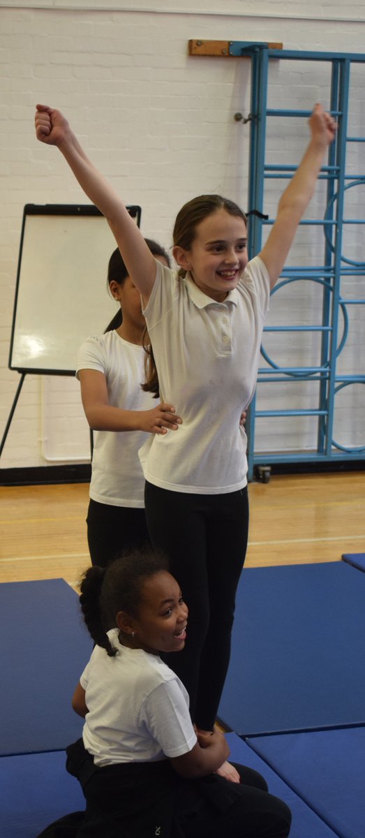 JBprimaryschool's tweet image. Two..four..six..eight..who do we appreciate........Unity Allstars...... for delivering an uplifting cheerleading session to the Y5 children.  There was a strong focus on athleticism, teamwork and personal development this week.  #unityallstars #cheerleading #athletics #fitness