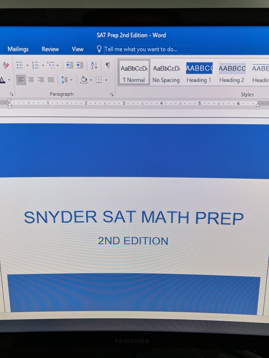 SnyderMath's tweet photo. Math SAT prep course coming soon, stay tuned for details! #snowdaywork #secondedition #makingitbetter #SATmay4 https://t.co/liSOXt36N8