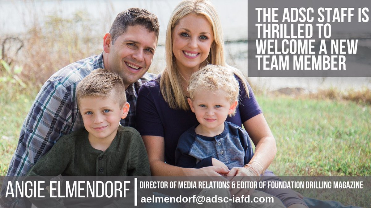 ADSC_IAFD's tweet image. Read more about our new team member in the January Issue of #FoundationDrillingMagazine
 #ADSCIAFD
read.nxtbook.com/adsc/foundatio…