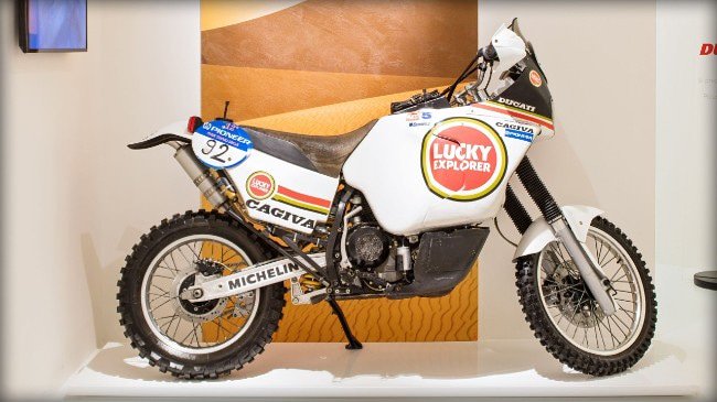 Regina d'Africa - #EdiOrioli's #Elefant, the winner Paris-Dakar 1990. #Cagiva #CagivaMotor #CagivaElefant #LaMotoItaliana #Since1978 #CagivaIsBack #ElephantsAreBack