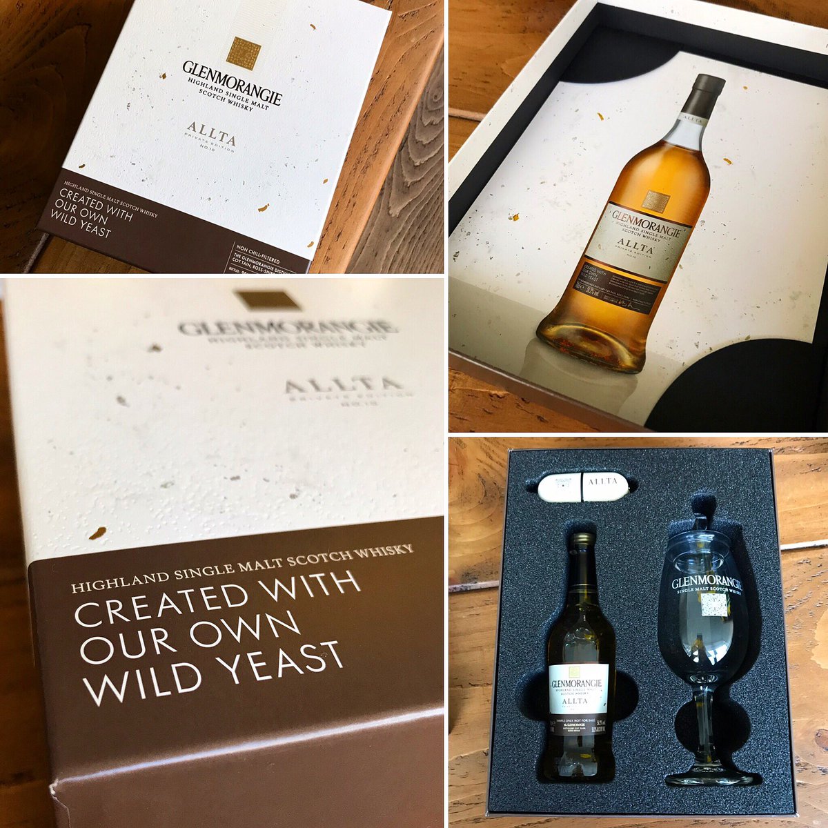 whisky4everyone's tweet photo. We were gutted to have to miss last night’s launch of @TheGlenmorangie Allta due to a double bout of illness. But look what has turned up today to cheer us up. Thank you @emilymayfox 😊😘 #whiskysample #glenmorangie #whisky #scotch #allta https://t.co/D1P8jZUZii