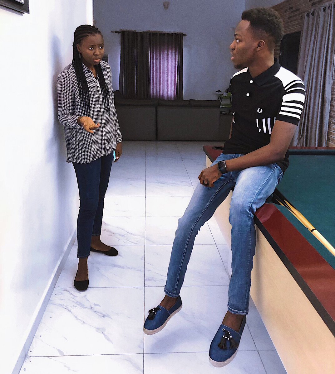 thisTEMI's tweet photo. My usual photo session before work featuring @ladykyelz and work 🙄

#Temi30 #ProbotNG https://t.co/iGldGfX2pE