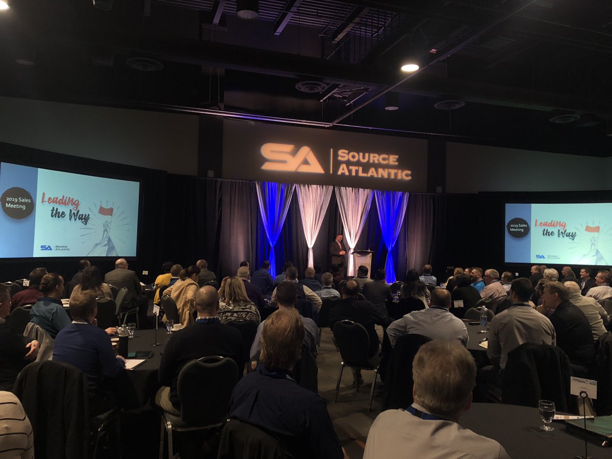 SourceAtlantic's tweet image. We are excited to be hosting our first ever National Sales Meeting today! Our team is here bright and early, eager to learn, and ready to get motivated! #LeadingTheWay #SourceAtlantic