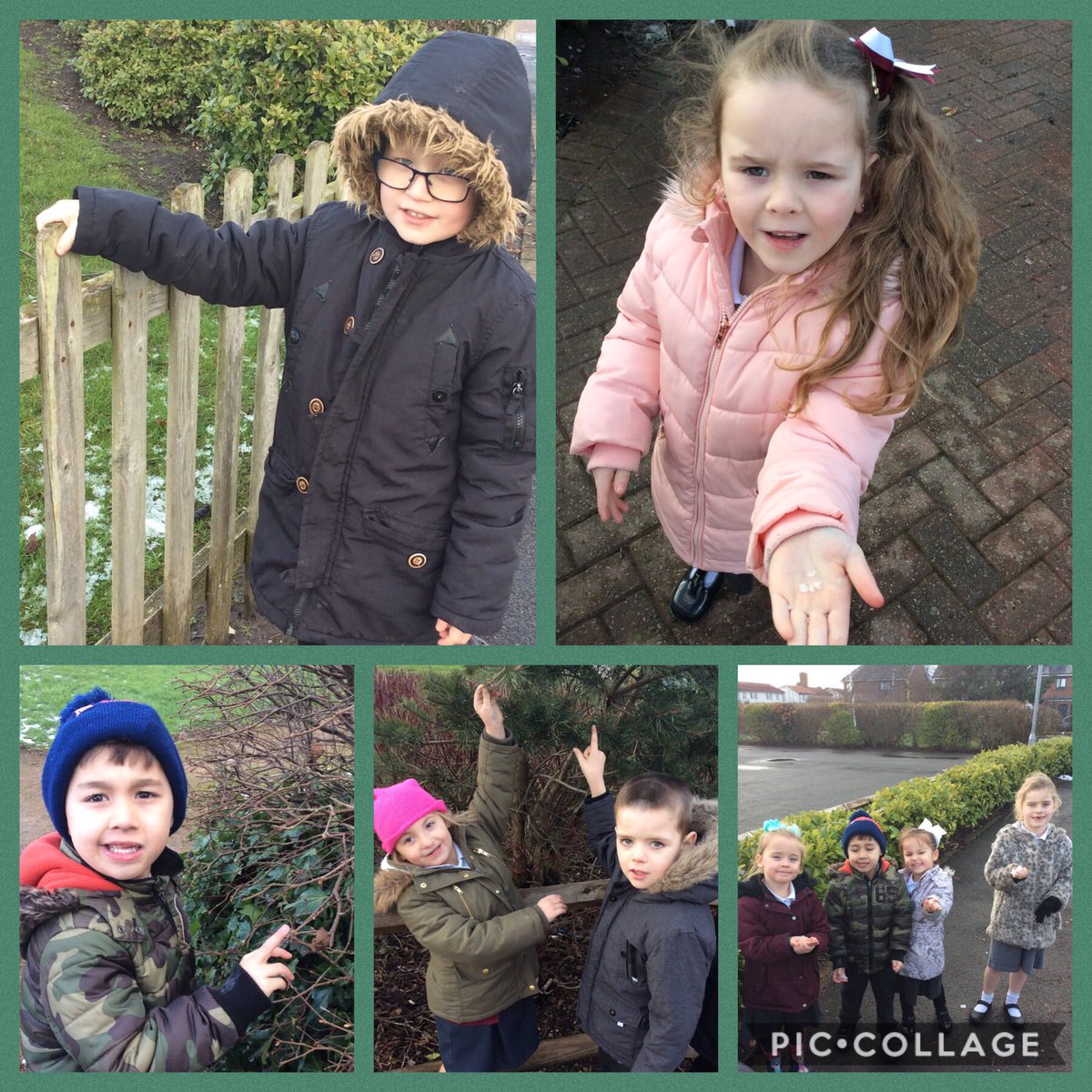 SunflowersMLP's tweet photo. The Sunflowers are learning all about โSensesโ, they used fantastic adjectives to describe how things felt outside. They told me that the ice felt โColdโ, the fence felt โRoughโ and the tree felt โSharpโ. @MabLanePri
#Participatesconstructively
#Science https://t.co/gFcTCFCvZS