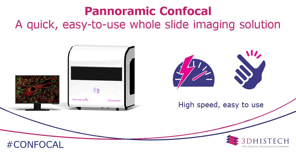 3DHISTECH_LTD's tweet photo. #Pannoramic Confocal from #3DHISTECH is significantly faster than laser scanning Confocal, being optimized for the best signal/speed ratio, and can be operated safely after a few hours of training.
To learn more about the benefits of #Confocal visit https://t.co/Wc45aRP9jj https://t.co/yYUDXI20fq