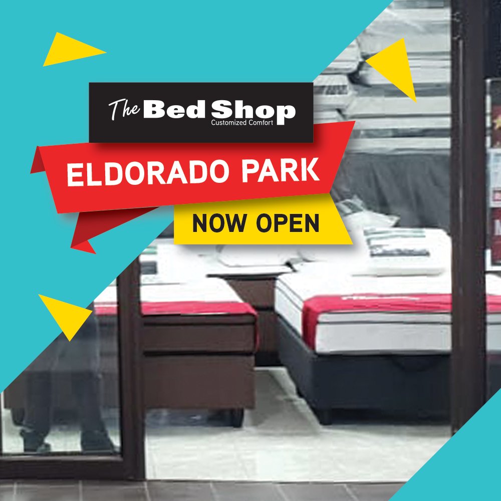 thebedshopSA's tweet photo. Come Celebrate the Grand Opening of The Bed Shop Eldorado Park. Massive opening savings and free gifts with our best selling bed sets.
#CustomizedComfort #GrandOpening #EldoradoPark https://t.co/JDOEuhYh3h