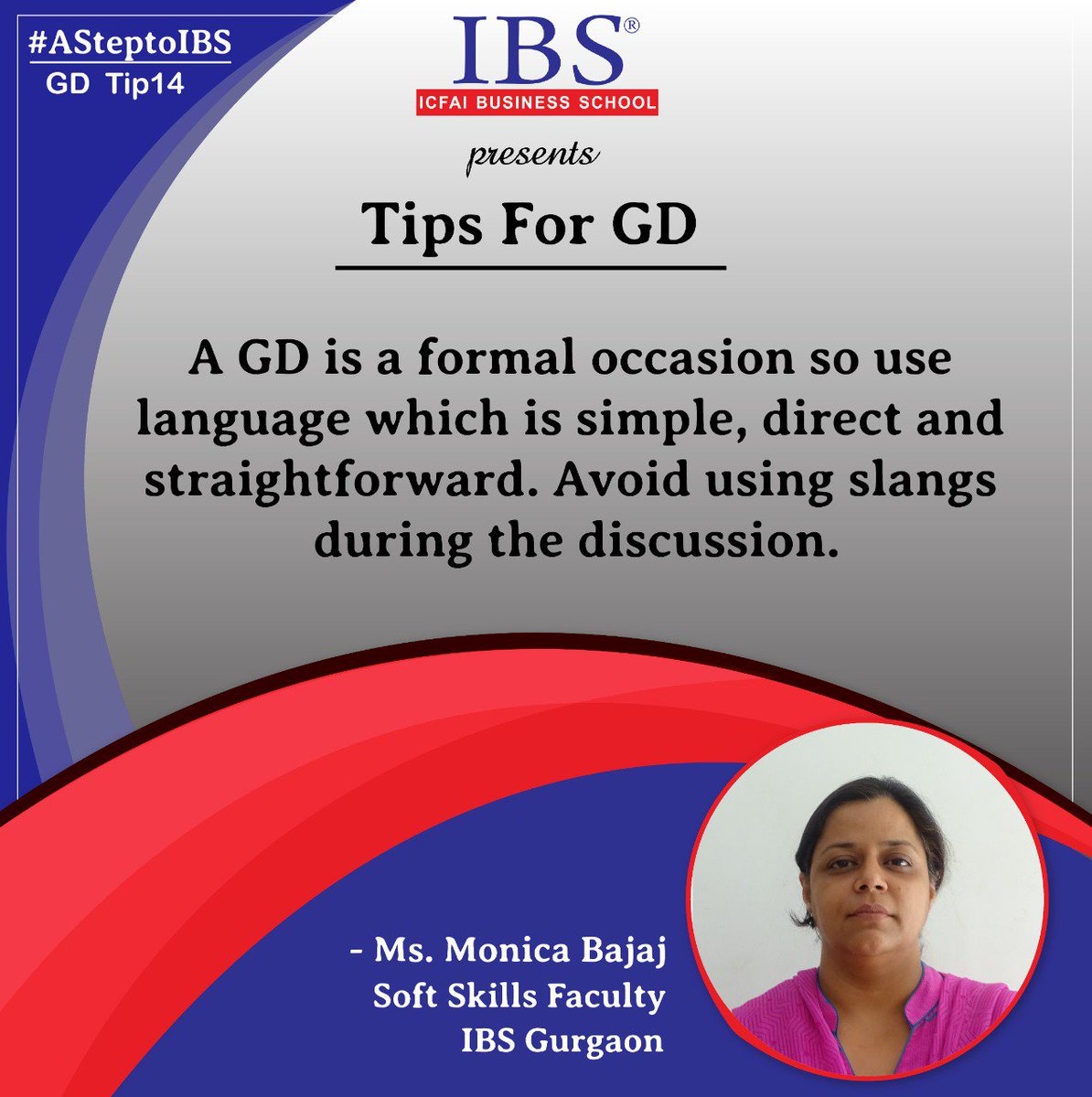 gurgaonibs's tweet photo. Prof. Monica Bajaj, Soft Skills Faculty guides the students of 2019-2021 batch for their successful attempt in the upcoming Group Discussion Sessions. 

#AStepToIBS @ibsgurgaon @IBSIndia1 #GDPITips #ManagementIdeas #ManagementSchool #Batchof2019 https://t.co/BxJZf0yXvf