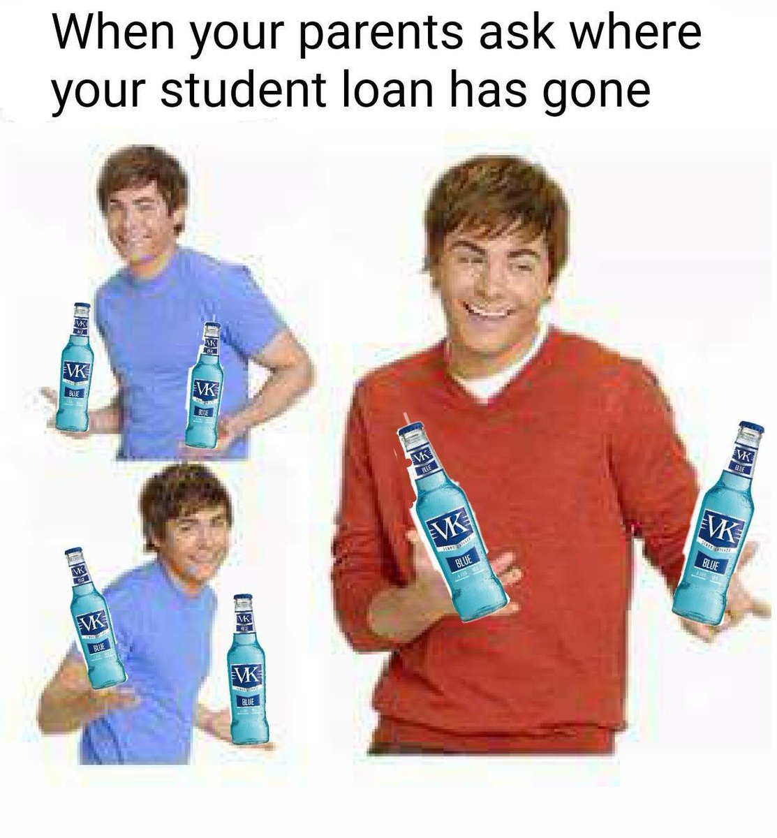 It’s Wednesday, and we can’t wait to see all of Gloucestershire’s students join our party! #Mix &amp; Match... 
Choose any 3 selected drinks for just £5👀 THAT‘S WICKED! 

We know how much you love your VK’S! It’s simple 👉🏻 Order 3 drinks, different OR the same &amp; it comes to a FIVER