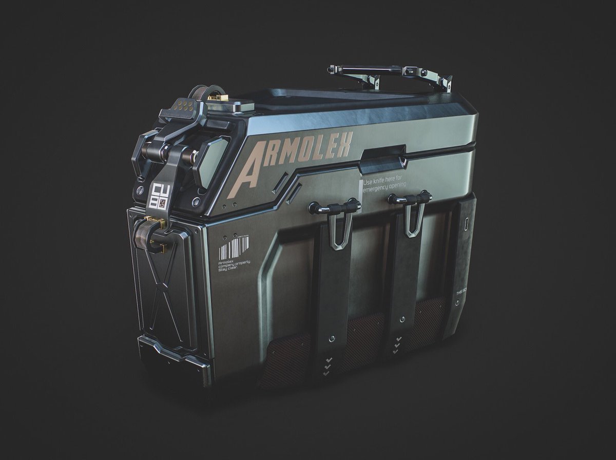 Jinn_Mitch's tweet photo. Eugene Mitchell
3D Artist
#scifi #hardsurface box. #Maya #SubstancePainter

Watch more on my #ArtStation page. 
--
Share via Artstation iOS App, Artstation © 2019 https://t.co/1P9JlabqoB