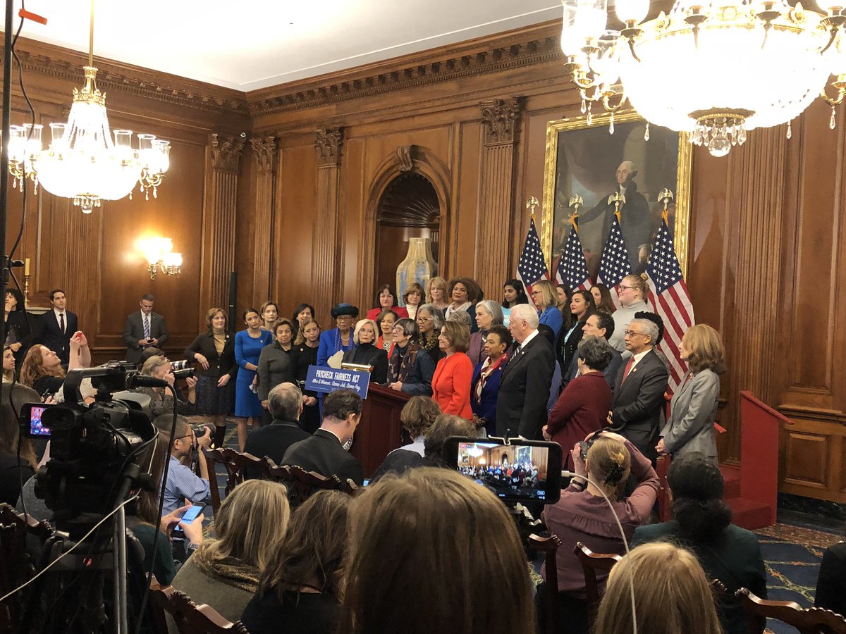Thrilled to represent @YWCAUSA at the introduction of the Paycheck FairnessAct! This is #whatwomenwant Thank you @SpeakerPelosi  @rosadelauro and all in the 116th Congress who are prioritizing #paycheckfairness #equalpay #ledbetter10