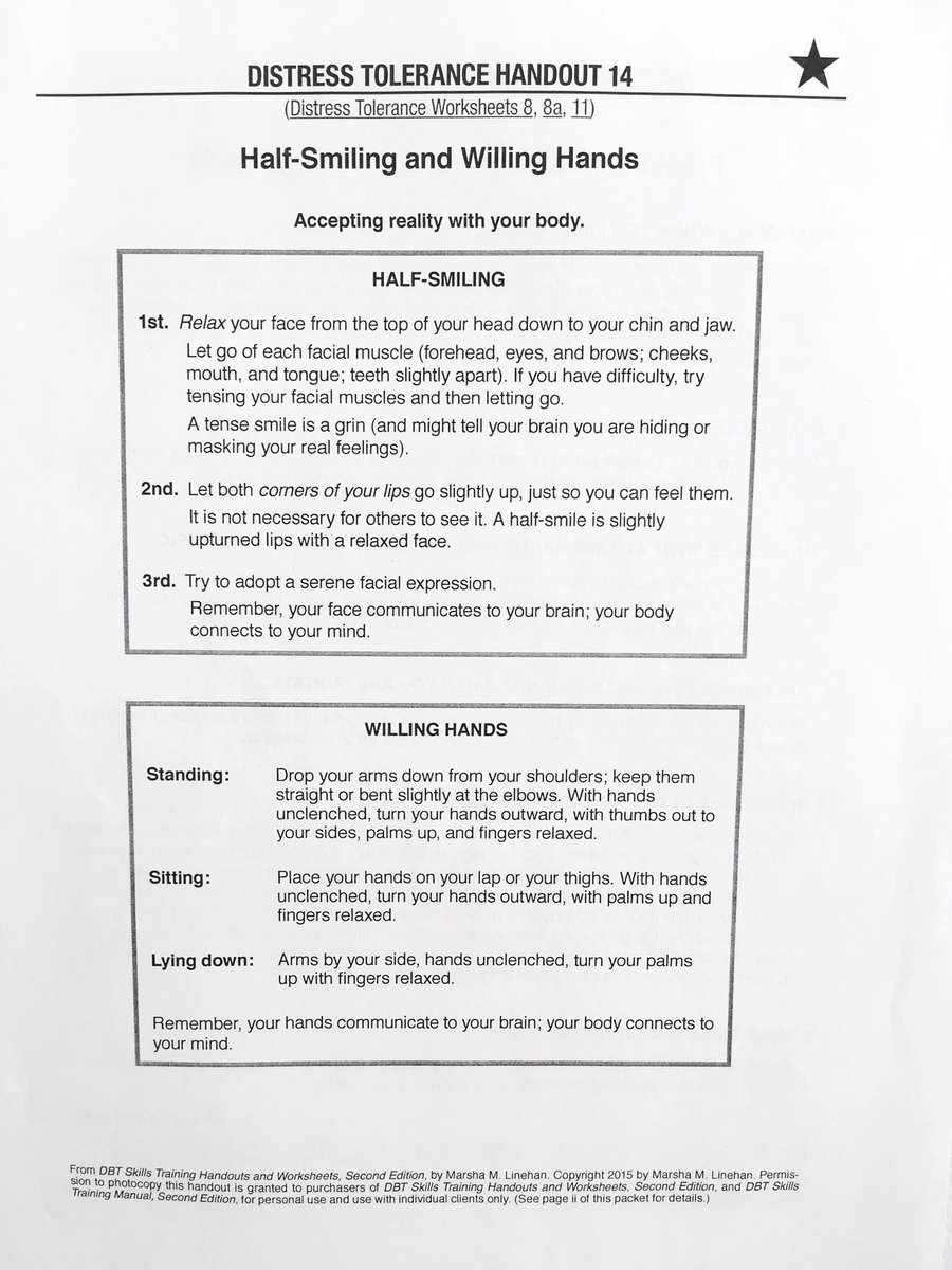 Worksheet Radical Acceptance