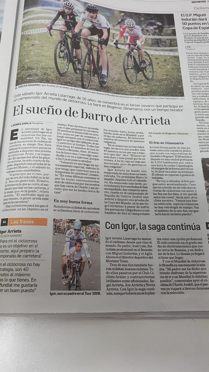 Zorionak Igor eta disfrutatu esperientziarekin!!
¡Muchas felicidades Igor!
¡Disfruta de la experiencia al máximo!!