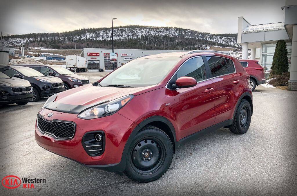 -=DEMO DEAL!!!!  2019 KIA Sportage LX AWD.  Heated seats, am/fm/cd/sat radio, back up camera, winter tires/rims, remote start.  Call or drop by and speak with one of our Product Advisors!!!  KIA-The Power To Surprise!!!  DEMO DEAL=-