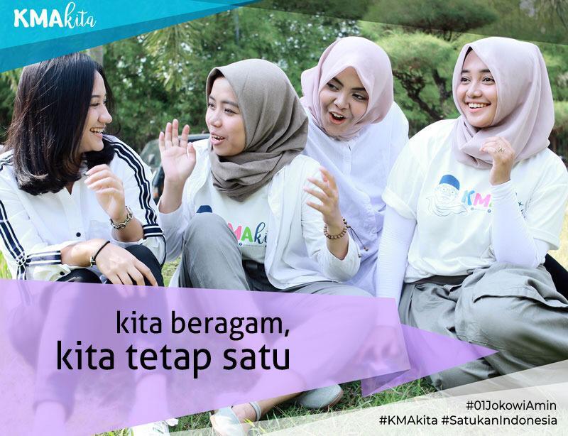 Milenial KMA Kita <a href="/kma_kita/">KMA Kita Satukan Indonesia</a>. BerSATU untuk Indonesia 
#HatiEluGueSatu #IkutKyai