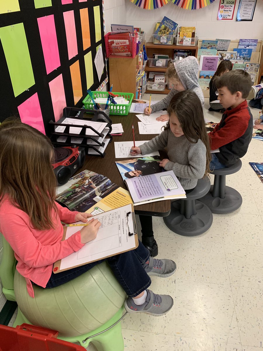 Students collaborate across content areas to share their thoughts with each other. Peer teaching is powerful! #MilfordPLC #OurStory #MLBallstars