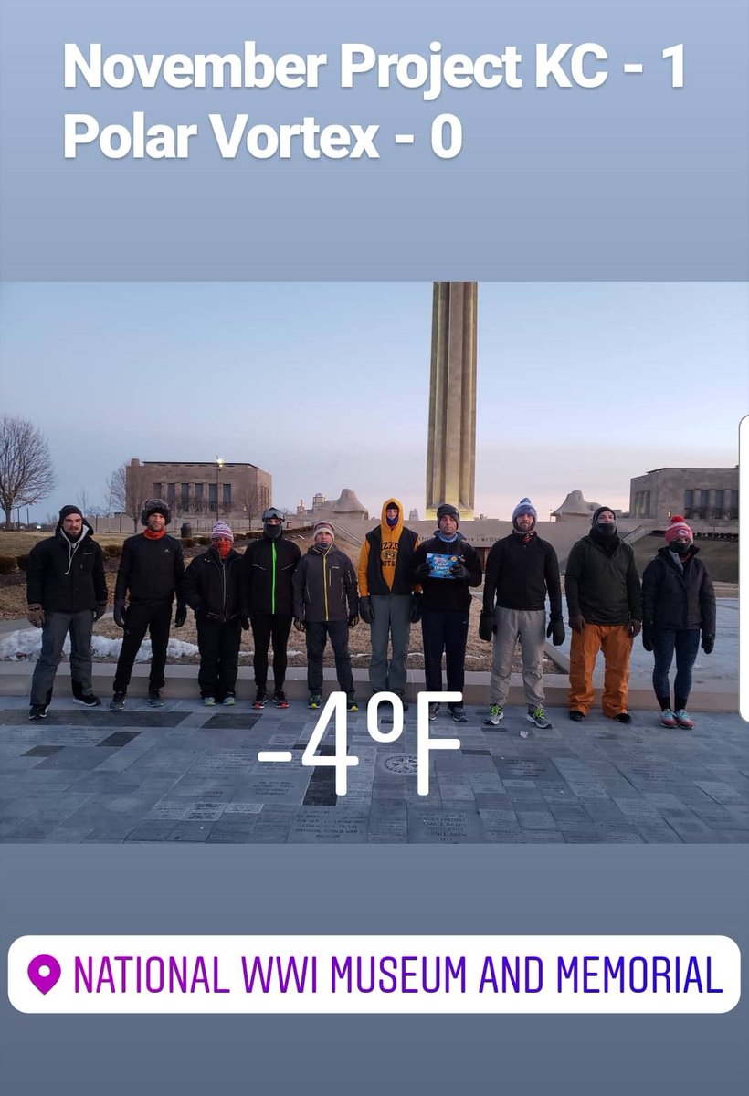 Was there a #polarvortex this morning?? #weatherproof #kansascity #justshowup #novemberproject