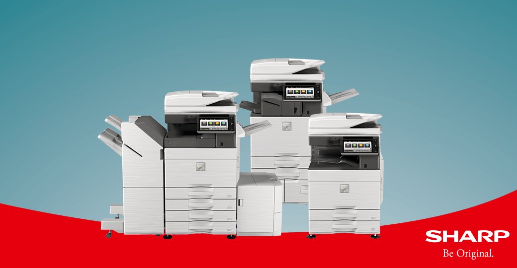 Sharp_Benelux's tweet photo. Wij introduceren onze nieuwe generatie kleuren-MFP’s, onderdeel van de A3 Advanced en Essentials Series. Onze nieuwe modellen hebben meer mogelijkheden voor cloudintegratie, printsnelheden tot 60 pagina’s per minuut en nóg betere beveiliging. Meer weten? https://t.co/tap4h1rhWB https://t.co/7EVWsCqvgN